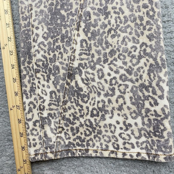 Lioness Leopard Print Straight Jeans Size XL Cotton Fade Girls Night NWT - Picture 10 of 15